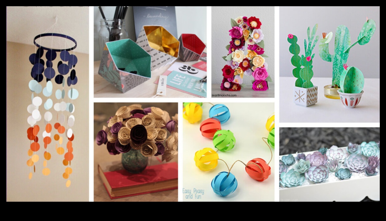 Decor de hârtie DIY: spații transformatoare cu eleganță handmade