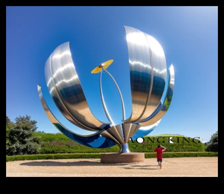 Înfloriri de bronz: atragerea artei de grădină sculpturală